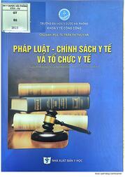 Pháp luật - Chính sách y tế và Tổ chức y tế